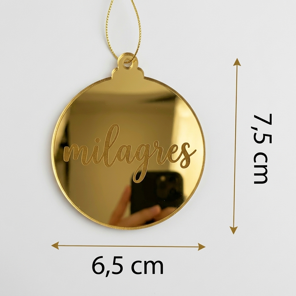 ENFEITE PARA ARVORE DE NATAL DOURADA
